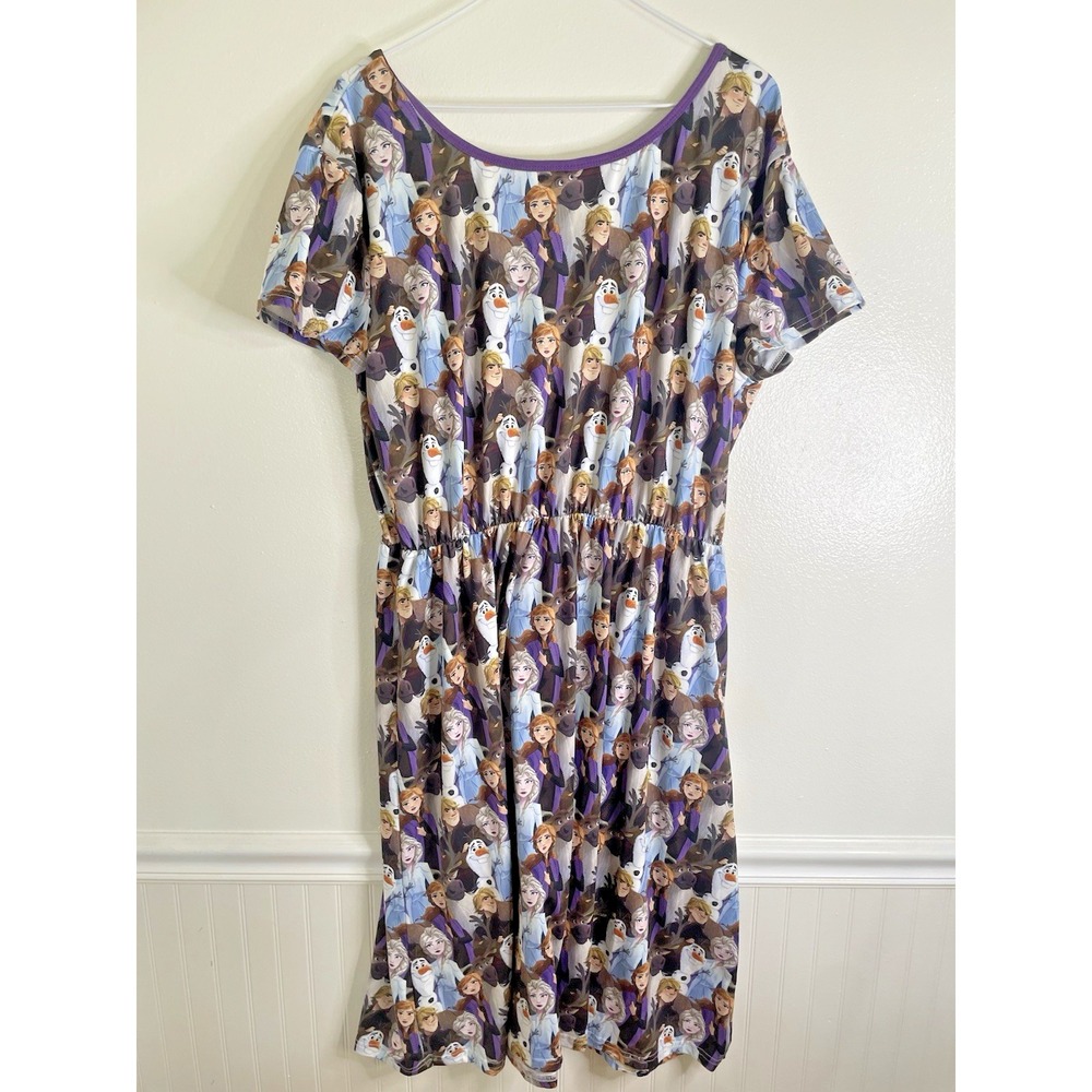 Enchanted Dress Shop Disney Frozen Elsa Anna & Characters Dress Women XL - Picture 3 of 4